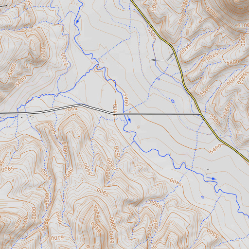 OpenTopoMap map of Kimball Creek, CO