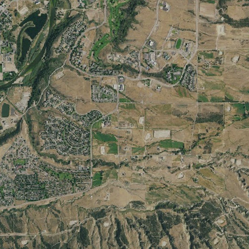 Aerial imagery of Battlement School, CO