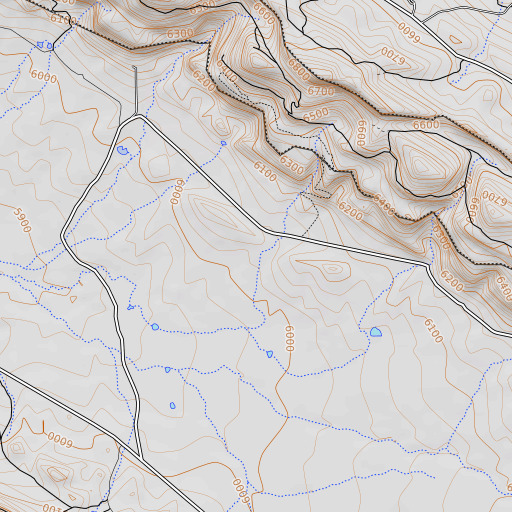 OpenTopoMap map of Polar Mine, CO