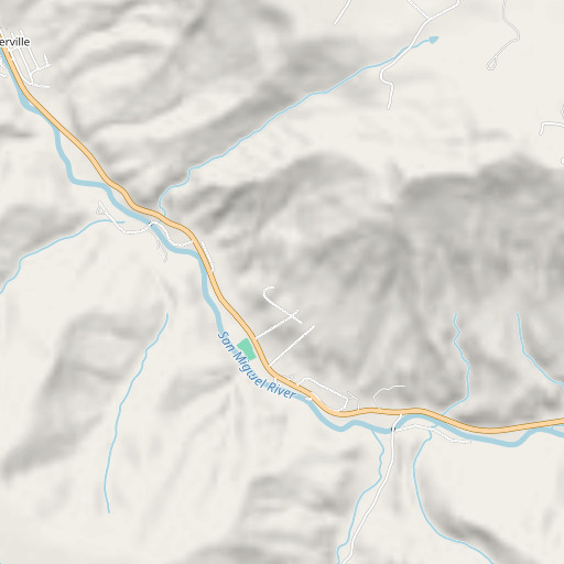 OpenStreetMap map of Laen Mine, CO