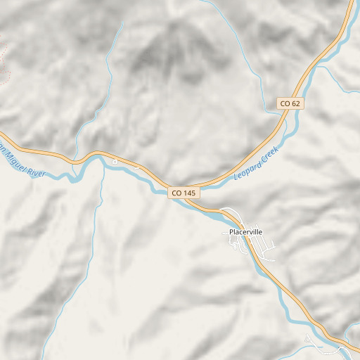 OpenStreetMap map of Wave Bar Mine, CO