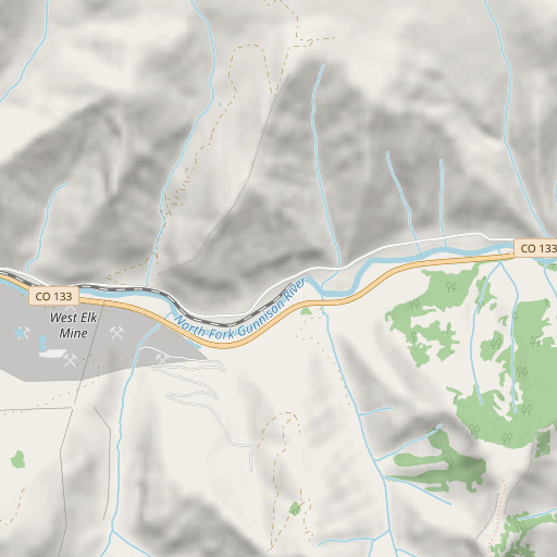 OpenStreetMap map of Axelson Mine, CO