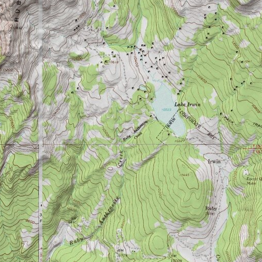 USGS 24K topo map of Ruby King Mine, CO