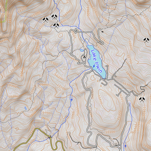 OpenTopoMap map of Ruby King Mine, CO