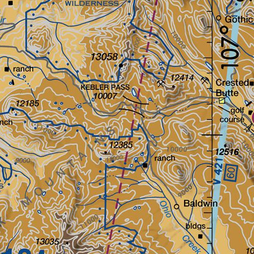 FAA VFR chart of Ruby Mine, CO