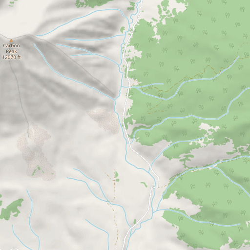 OpenStreetMap map of Spencer Mine, CO