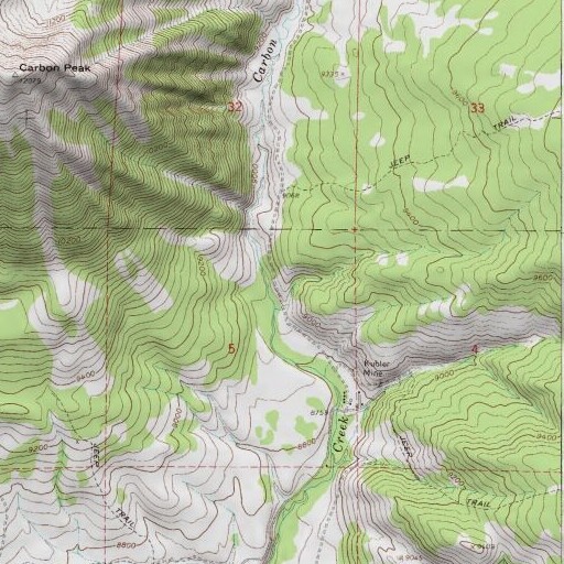 USGS 24K topo map of Superior Mine, CO