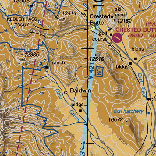 FAA VFR chart of Superior Mine, CO