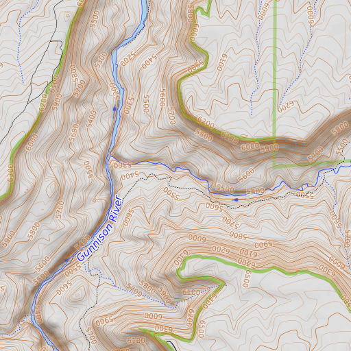 OpenTopoMap map of Doty Mine, CO