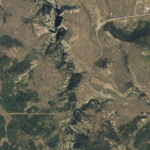 Aerial imagery of Black Mesa Lode Mine, CO