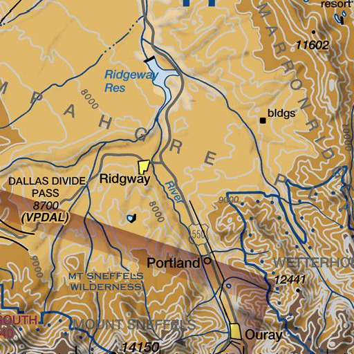 FAA VFR chart of Fortuna Mine, CO