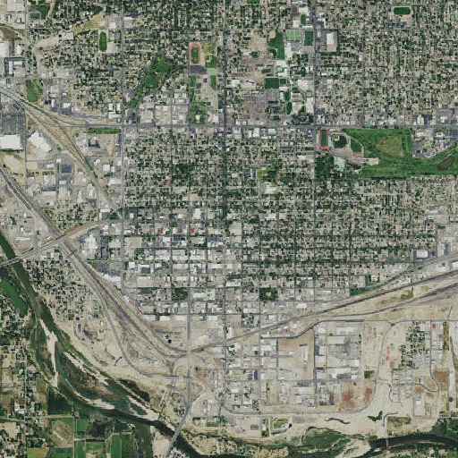 Aerial imagery of Lowell School, CO