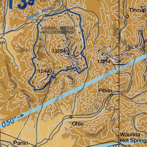 FAA VFR chart of Pitkin Mine, CO
