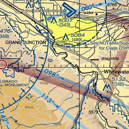 FAA VFR chart of Horse Point, CO