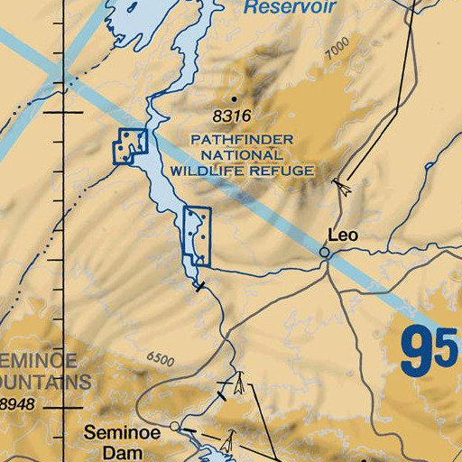 FAA VFR chart of Hard Head Mine, WY