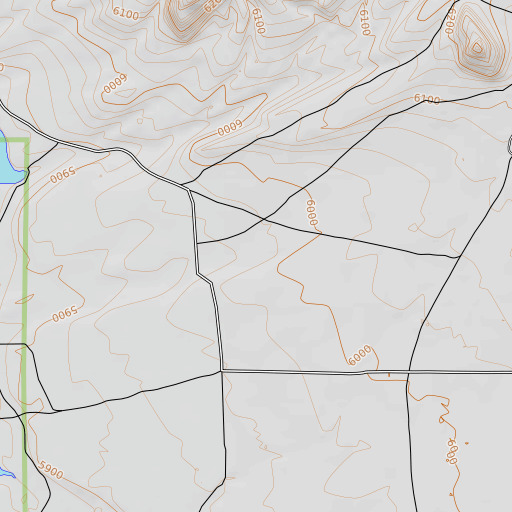 OpenTopoMap map of Hard Head Mine, WY