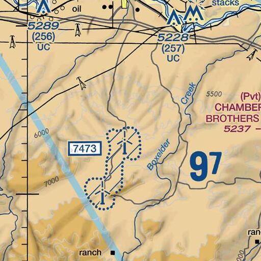 FAA VFR chart of Smith Deposit, WY