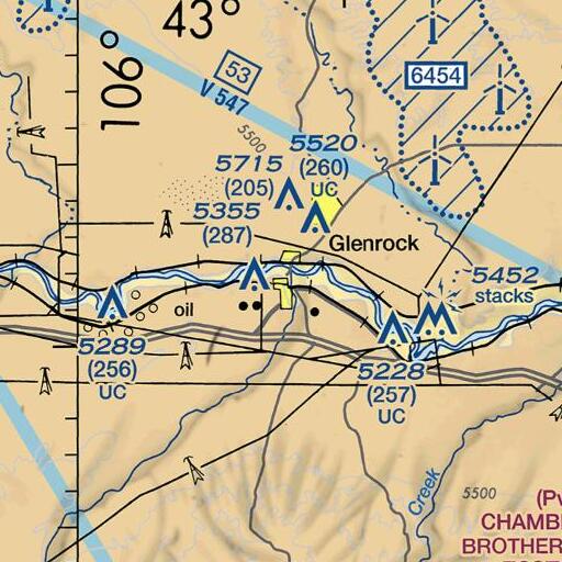 FAA VFR chart of Fairview Mine, WY