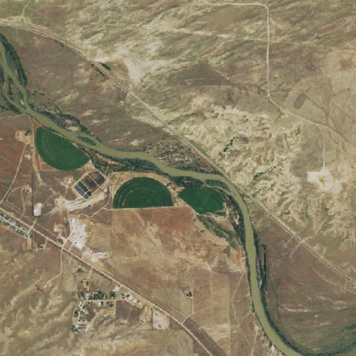 Aerial imagery of Brubaker Pit, WY