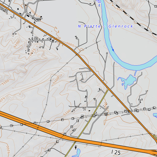OpenTopoMap map of Forbis Pit, WY