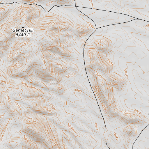 OpenTopoMap map of Chicago Prospect, WY