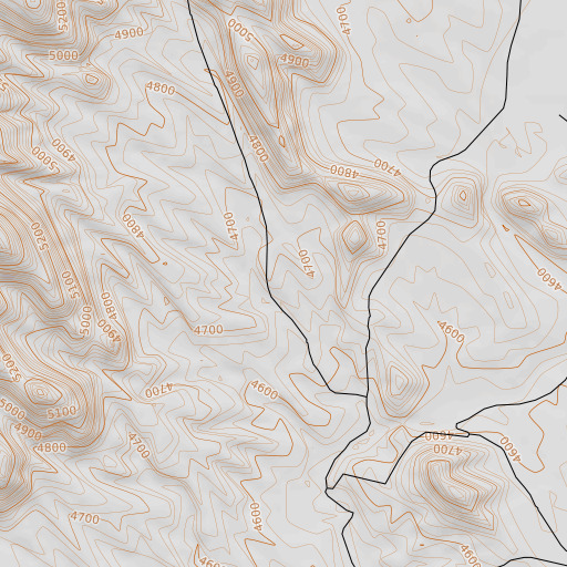 OpenTopoMap map of Haystack Number One Claim, WY