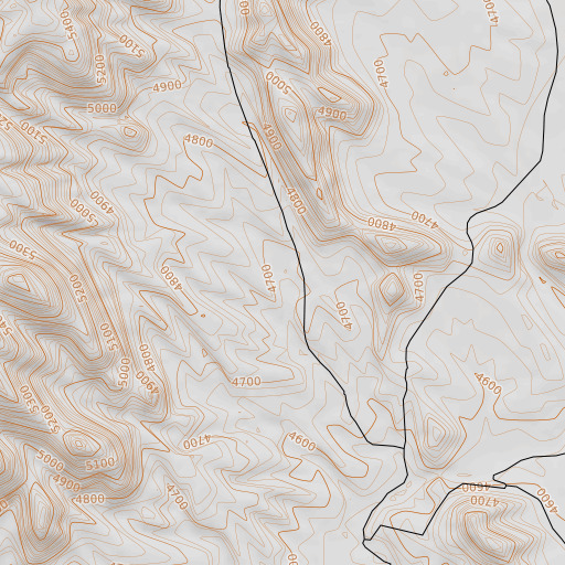 OpenTopoMap map of Haystack Number Two Claim, WY