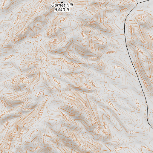 OpenTopoMap map of Ruth Prospect, WY