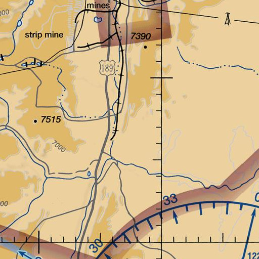 FAA VFR chart of Lee Mine, WY