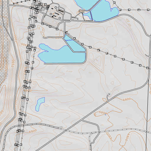 OpenTopoMap map of Fitzpatrick Mine, WY