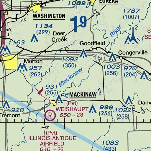 FAA VFR chart of Lee School (historical), IL