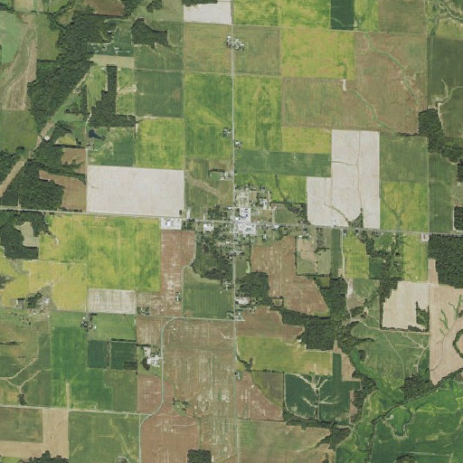 Aerial imagery of Ingraham Post Office, IL