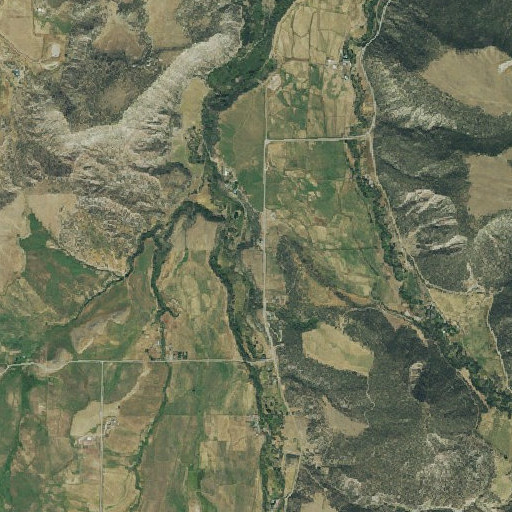 Aerial imagery of Fairview Cemetery, CO