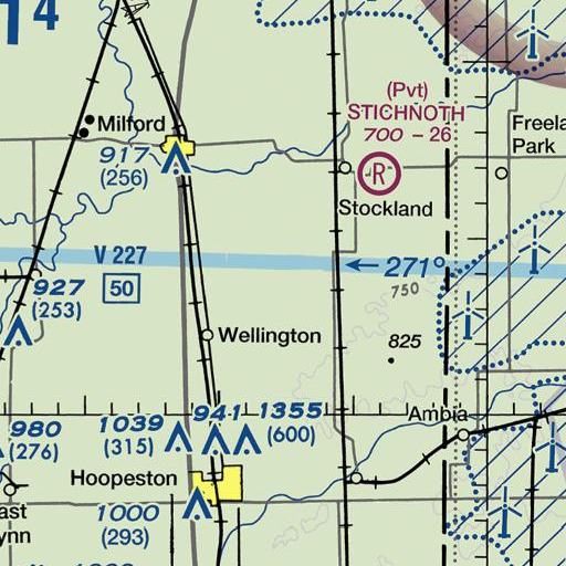 FAA VFR chart of Lamont School (historical), IL