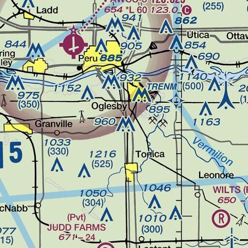 FAA VFR chart of Interchange 51, IL