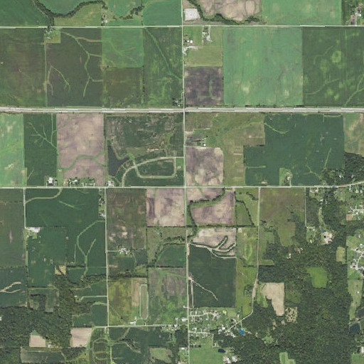 Aerial imagery of Vincent School (historical), IL