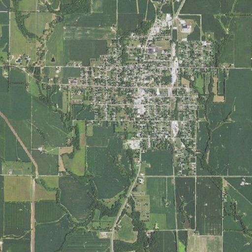 Aerial imagery of Lions Park, IL