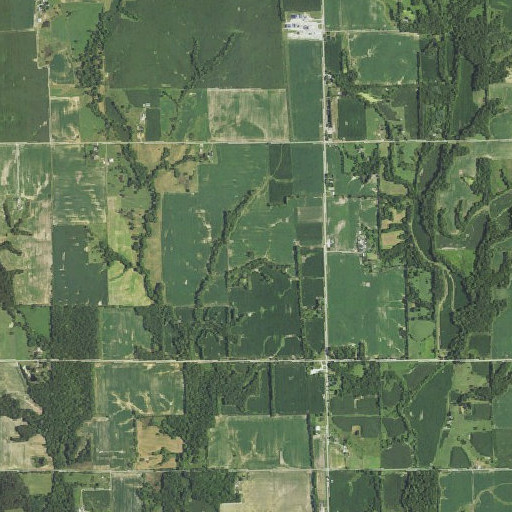 Aerial imagery of Weisner Cemetery, IL