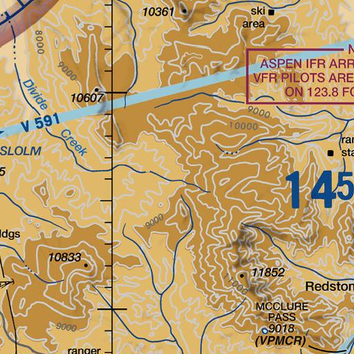 FAA VFR chart of Quaker Mesa, CO