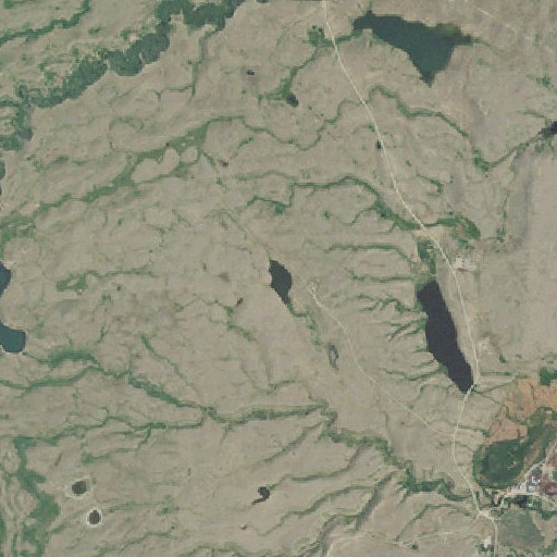 Aerial imagery of Ruby Johnson Lake, MT