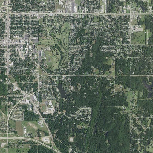 Aerial imagery of Ada City Dam, OK