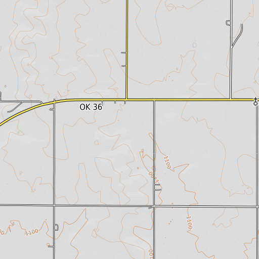OpenTopoMap map of Oknoname 031062 Dam, OK