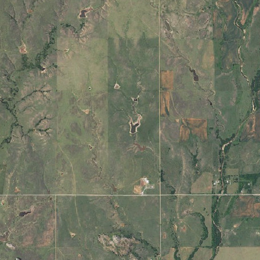 Aerial imagery of Oknoname 031065 Dam, OK