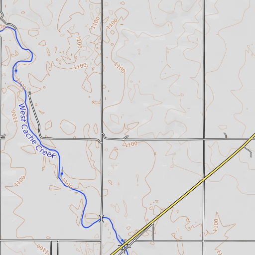 OpenTopoMap map of Oknoname 031068 Dam, OK