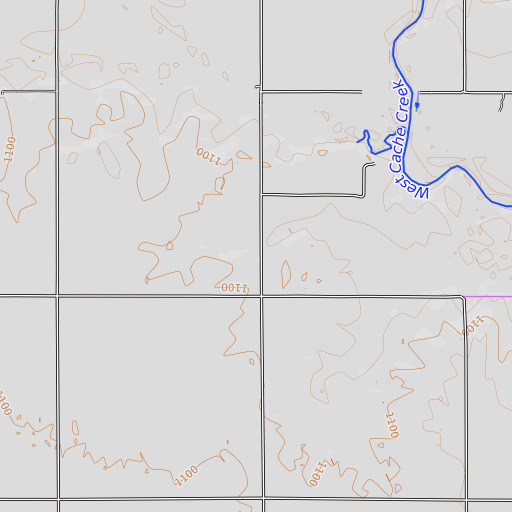 OpenTopoMap map of Oknoname 031069 Dam, OK