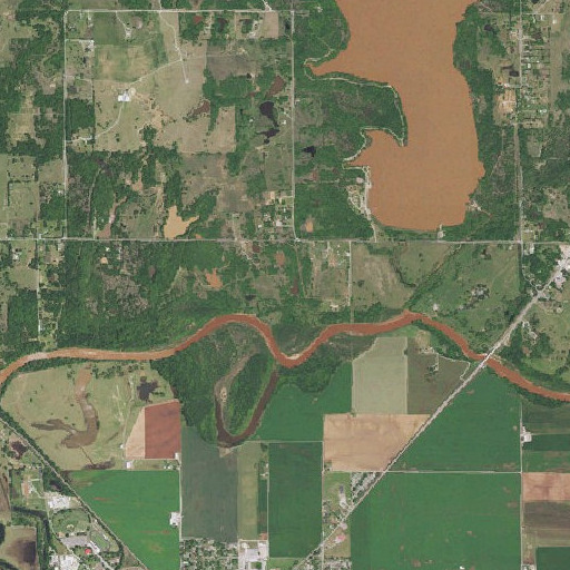 Aerial imagery of Hettick Gss Number 3 Dam, OK