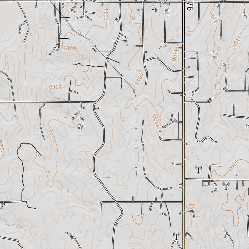 OpenTopoMap map of Daugherty Gss Number 1 Dam, OK