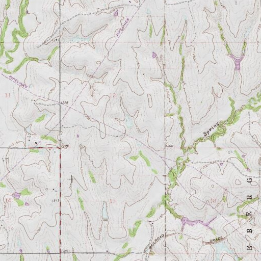 USGS 24K topo map of Oknoname 051005 Dam, OK