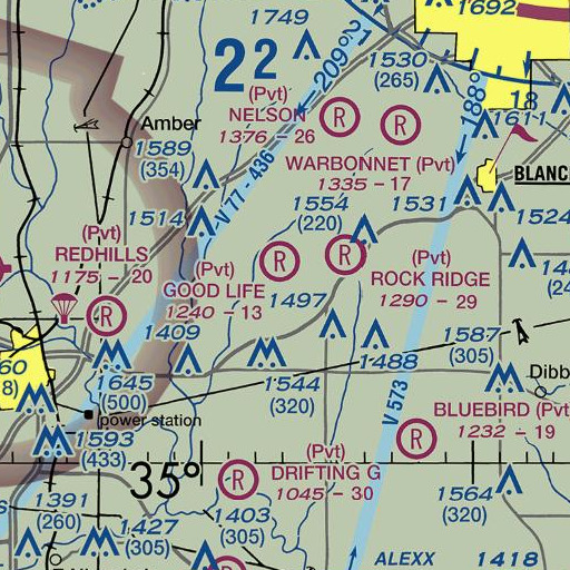 FAA VFR chart of Oknoname 051005 Dam, OK