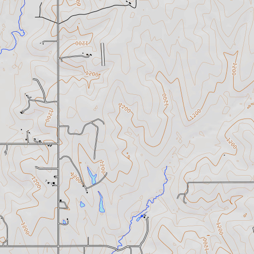 OpenTopoMap map of Oknoname 051005 Dam, OK